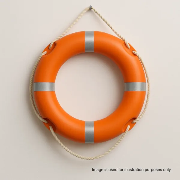 Heavy-Duty Lifebuoy Ring with Reflective Tape