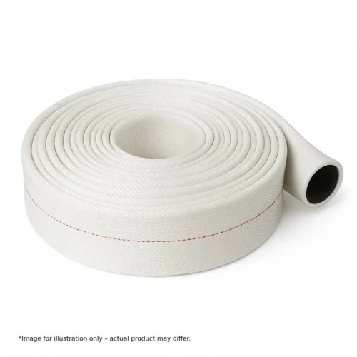 Rubber Lined White Fire Hose CCS Certified DN65 20m 10 Bar