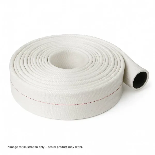 Rubber Lined White Fire Hose CCS Certified DN65 20m 10 Bar