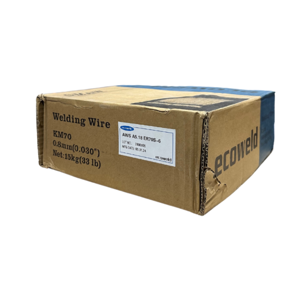 Ecoweld KM70 ER70S-6 Mild Steel MIG Welding Wire 0.8mm x 15kg Spool – Premium Quality for Industrial, Fabrication & Automotive Welding in UAE - Image 2