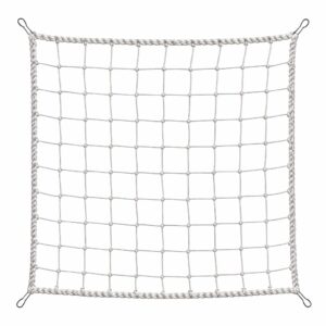 Cargo Net 3x3m with 16mm rim rope and 20x20mm mesh white heavy duty cargo net