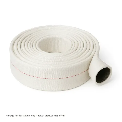 Rubber Lined White Fire Hose CCS Certified DN50 20m 10 Bar