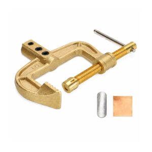 C-Type earth clamp pure brass welding ground clamp for stable electrical grounding in welding and industrial applications
