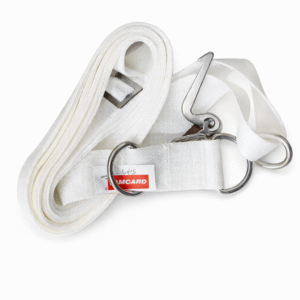 Liferaft lashing belt with hook heavy duty marine securing strap for liferaft fastening and onboard safety applications