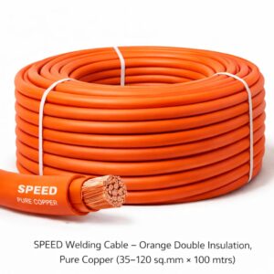 SPEED welding cable orange double insulation pure copper heavy duty welding power cable for industrial and marine welding applications