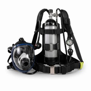 Self contained breathing apparatus SCBA 6L RHZK6-S with full face mask and air cylinder for marine and industrial safety