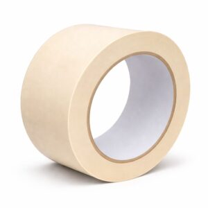 Vira Auto Tape automotive adhesion and protection masking tape roll isolated on white background for UAE automotive applications