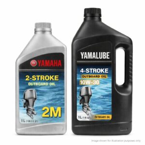 2-stroke and 4-stroke outboard engine oils for marine motors providing lubrication, engine protection, and smooth performance on boats