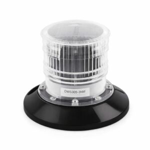 DWS305 white marine navigation light solar powered LED for barges and pontoons