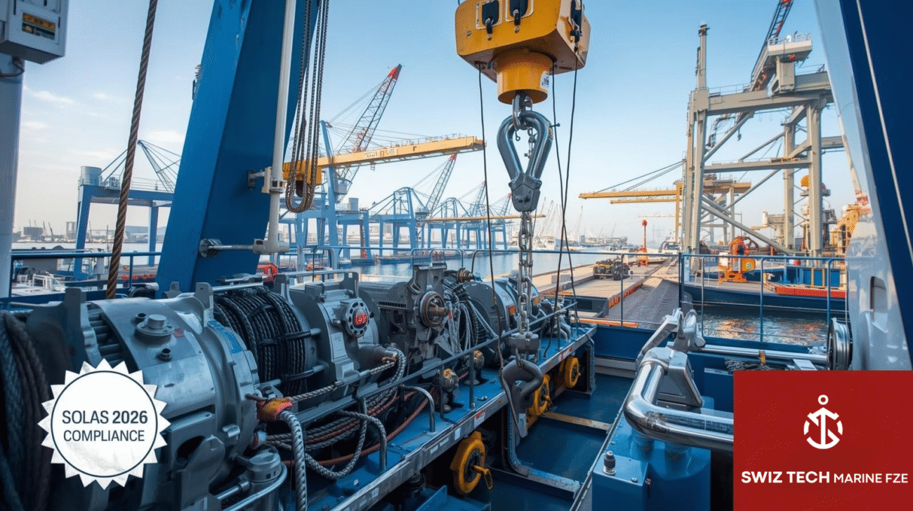 Marine crane and winch spares for SOLAS compliance