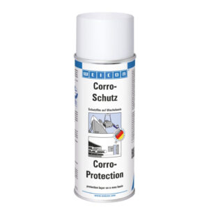 WEICON Corro-Protection Spray 400 ml anti-corrosion aerosol spray for marine and industrial metal protection on white background.