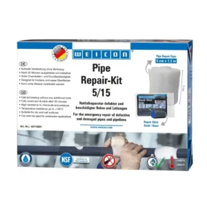 WEICON Pipe Repair-Kit 5/15 pipe repair tape kit for sealing damaged pipes in marine and industrial applications on white background.