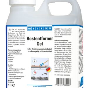 WEICON Rust Remover Gel 1 L rust removal solution for cleaning corroded metal surfaces in marine and industrial applications.