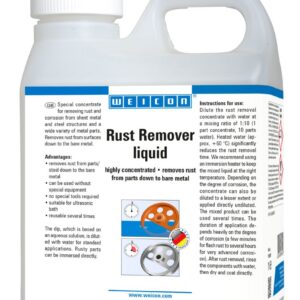 WEICON Rust Remover Liquid 1 L rust removal solution for cleaning metal surfaces in marine and industrial maintenance.